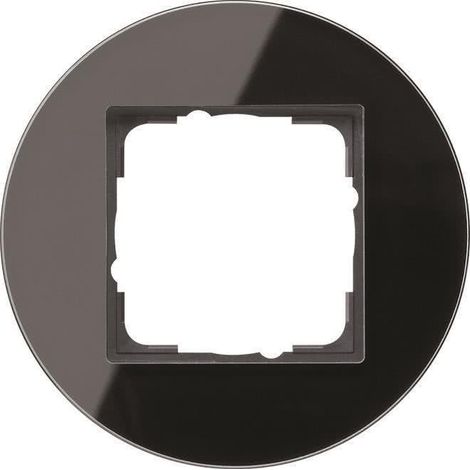 Gira Studio cornice di copertura vetro nero 11 cm