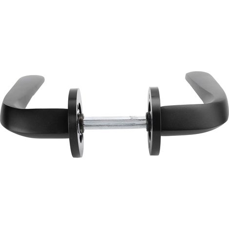 Kit Adjust Cylinder Handle Simple Black Entry Latch Lever Locks Door