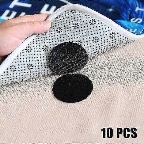 Tapis antidérapant, coussin de canapé auto-adhésif en fibre de polyester, empêche les coussins de canapé de glisser, 10/20/50 pièces par paquet, noir. (1/5)