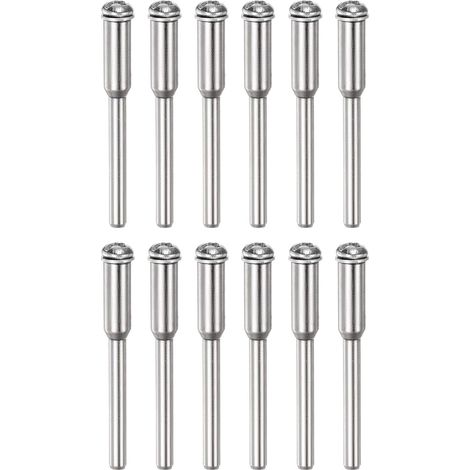 12pcs Coupe Arrêt Roue Vis Mandrin 3mm Tige Diamètre Coupe Disque Support pour Rotatif Outils (1/5)