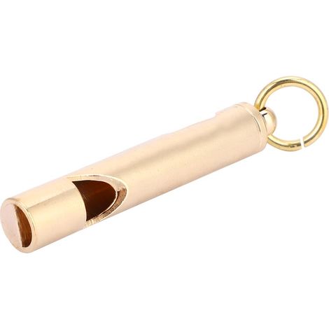 Sifflet de survie en laiton vintage, accessoire EDC en cuivre pour porte-clés ou collier