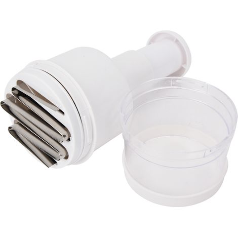 Presse-ail manuelle de cuisine, hachoir, coupe-légumes, éplucheur d'oignons (blanc) (1/5)