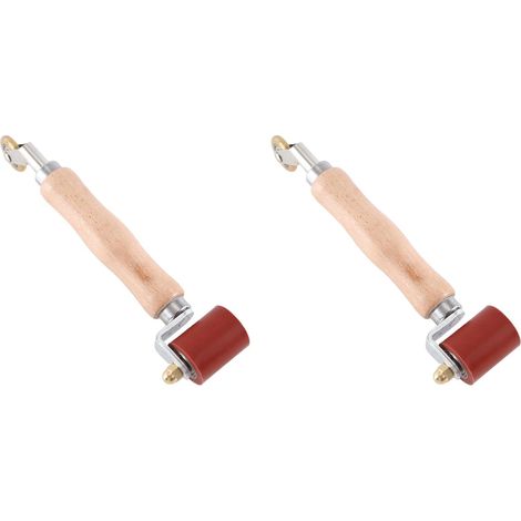 2X Rouleau de Joint, Rouleau de Joint en Silicone de 40 mm avec Rouleau Penny en Laiton de 6 Mm, pour de Toiture Monocouche en PVC/EPDM A (1/5)