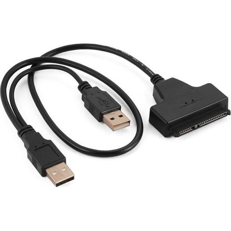 USB 2.0 à SATA 22 Broches 2.5 Pouces HDD Externe SSD Disque Dur Adaptateur Connecteur Câble Plomb Haute Vitesse SATA Câble
