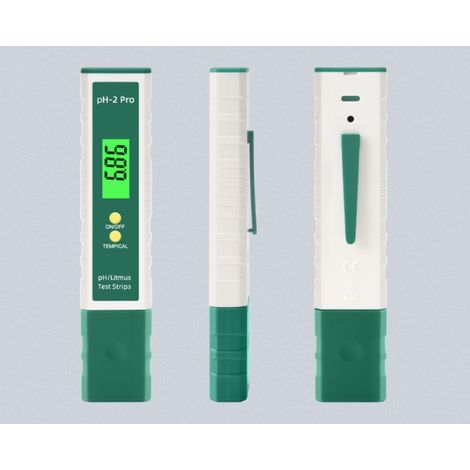 Testeur de pH numérique avec température, testeur de pH de piscine multifonctionnel 0,01 haute précision, testeur de qualité de l'eau avec fonction (1/5)