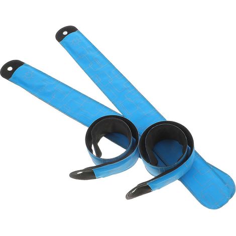 Bandes de cheville LED pour chevaux, idéales pour la course nocturne et le cyclisme - Éclairage puissant bleu (16 pièces) (1/5)