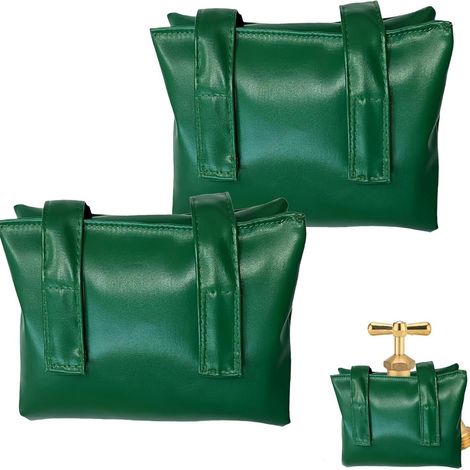 Deux protections antigel pour robinets (18x26cm), empêchant efficacement les dommages causés par le gel et assurant l'isolation. (1/5)