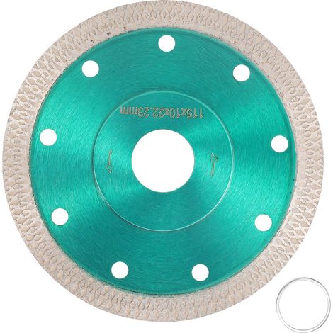 Disque diamant 115mm pour coupe granit, marbre, porcelaine et carrelage céramique - Lame circulaire outillage