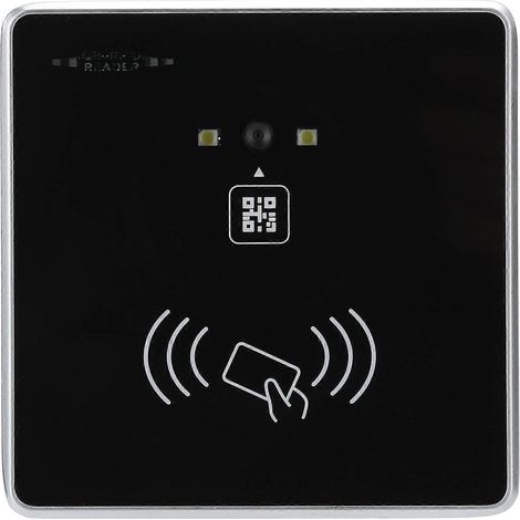 Lecteur de cartes d'accès RFID à code-barres 2D QR, prenant en charge plusieurs interfaces, notamment Wiegand, TTL, RS232 et RS485, et prenant en charge les cartes d'identité. (1/4)