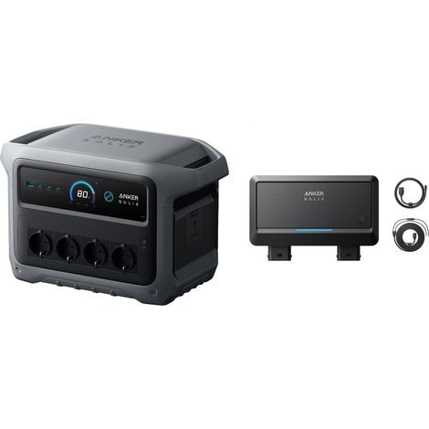 Kit Anker SOLIX C1000X Gen 2 avec Alternator Charger , Chargeur DC double 800W , Batterie 1056Wh, Générateur solaire 4x2000W