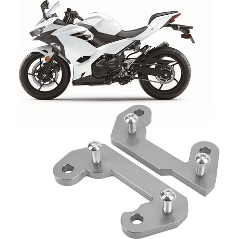 Motorradmodifikation: Höhere und nach hinten versetzte Fußrasten. Kawasaki Japan 400 2018–2021 Titanium. (1/5)