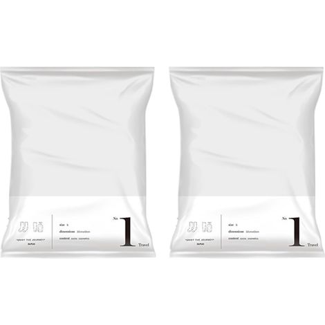 Sacs de Compression Sous Vide 42x32 cm - Lot de 2, Organisateur Pratique pour Vêtements et Literie