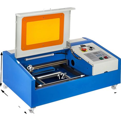 Máquina para estirar piernas, grabadora láser de CO2, corte de alta precisión, 300x200 mm, 40 W, enchufe europeo de 220 V-240 V. (1/2)