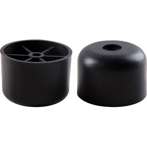 Couleur Noir 12 PCS Pieds de Meuble Plastique, Hauteur 25 mm, Pieds de Meuble Ronds pour Canapé (1/5)