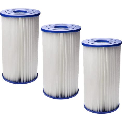 Cartouches pour Filtre de Piscine pour Intex 59905e Type B (3-Pack)