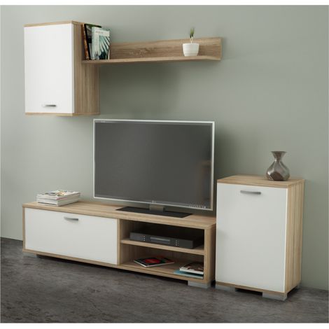 Parete Attrezzata 170 x 36 x 190 Rovere