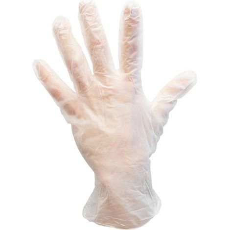 BJZ A-2808 Gant antistatique (ESD) antistatique, sans latex, non poudré Taille du vêtement: M PVC