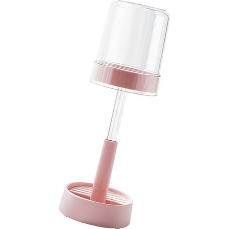 Höhenverstellbarer Zahnbürstenhalter, ideal für Studentenwohnheime und Studentenbäder, rosa (1/5)