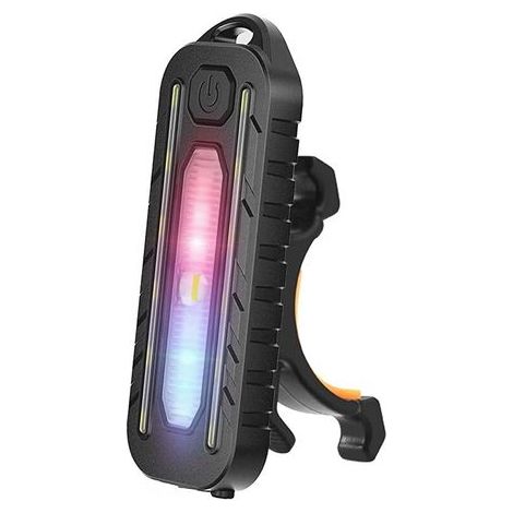 Wiederaufladbare LED-Fahrradlampe, Vorder- und Rücklicht, leistungsstarke, wasserdichte und stoßfeste Lampe, Helmbeleuchtung, für Mountainbiken, Radfahren, Kinderwagen, Camping, Roller, Fahrradbeleuch (1/5)
