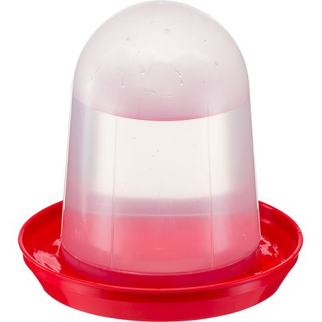 Ferplast OLBIA 4 Abbeveratoio per galline e pulcini. Variante OLBIA 4 - Misure: Ø 28 x h 29 cm - 5 L - Rosso