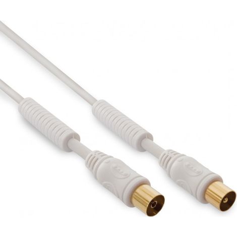 Câble TV coaxial 9,52 mm mâle/fem. 2 m