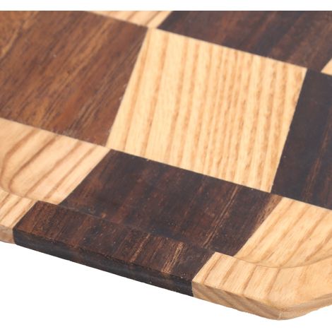 Holztablett mit Gittermuster, Obstschale, Teetablett, Desserttablett, Brottablett, 20 x 20 cm (1/5)