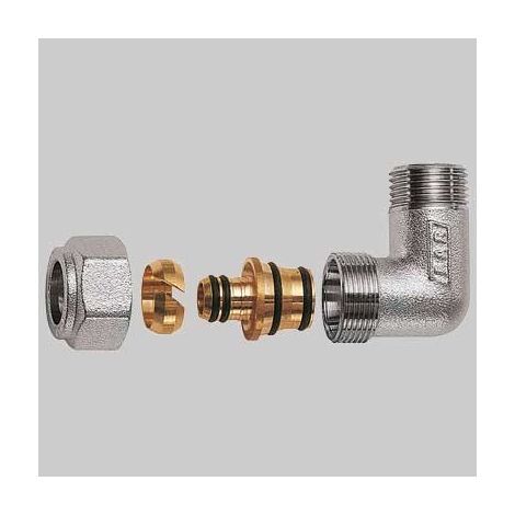 GOMITO MASCHIO CROMATO FAR COMPLETO - 3/4 x 26 x 3