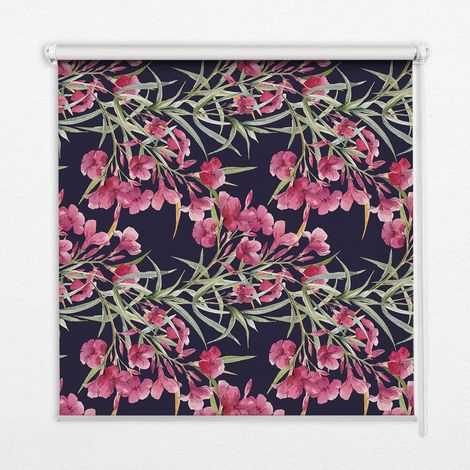 Tenda a Rullo Interna per Finestra - Tenda Filtrante Luce - Tenda Privacy - Tenda Decorativa Rettangolare - Rullo per Interni - (100 cm x 140 cm) - Fiore esotico (1/5)