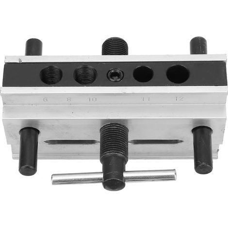 Gabarit de perçage pour le travail du bois, outil pour perceuse à métaux, localisateur de trous de cheville autocentrant, bricolage (1/5)