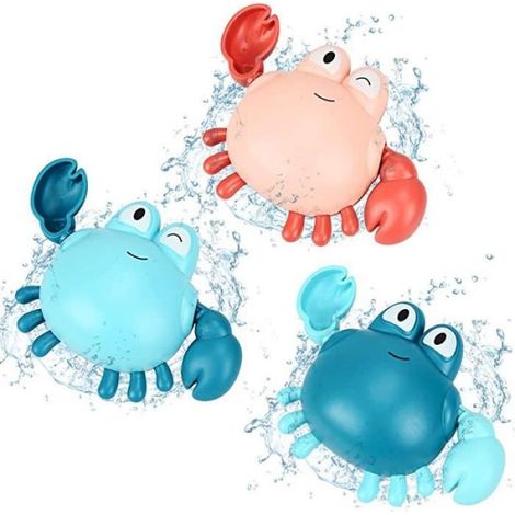Jouet De Bain - Crabe Marcheur Mécanique Sans Pile - Pour Baignoire Et Piscine - Âge 1 À 4 Ans - 1 Pièce (1/4)