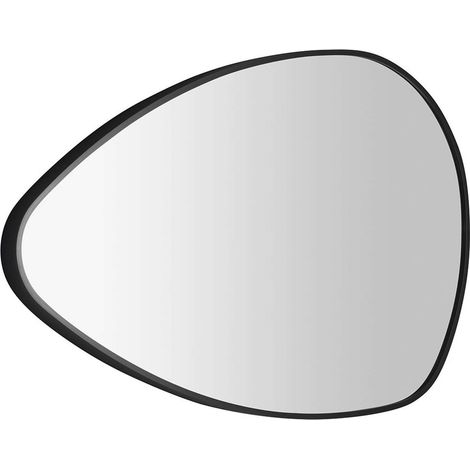 Sapho Specchi - Specchio con cornice 80x51 cm, nero opaco NA380