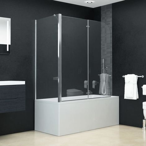Cabine de douche intégrale, Cabine de douche complète, Paroi de douche verre pliante ESG 120x68x130 cm BXZ9587 (1/5)