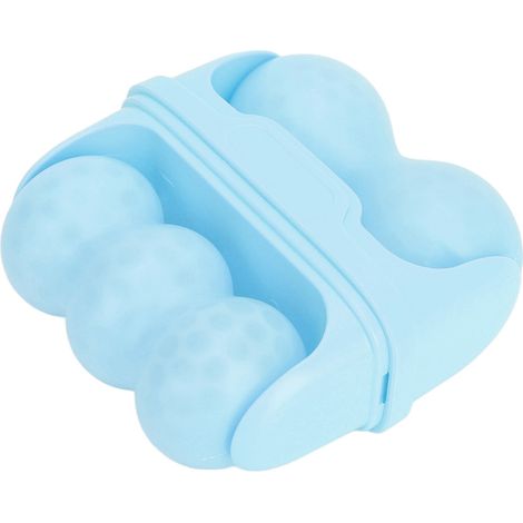 Rouleau de massage glacé portable pour le visage, soulagement des douleurs musculaires et des migraines, 2 en 1 pour les yeux gonflés (bleu) (1/5)