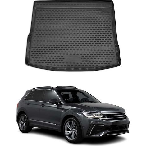OMAC Tapis de Coffre Compatible avec Volkswagen Tiguan 2016-2023 sur Mesure en Caoutchouc