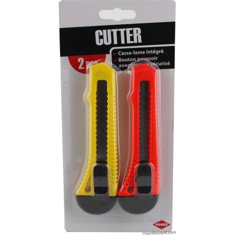 Cutter 18mm 2 pièces