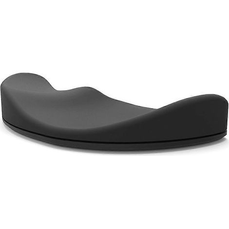 Tapis de souris en silicone ergonomique avec repose-main et repose-poignet - Main droite - Noir