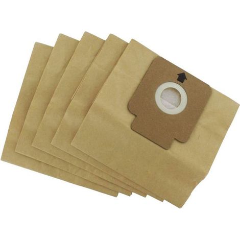 Lot de 5 Sacs en Papier pour Hoover H64 Sprint,Freespace,Flash,Capture Series,Marron Marron (1/5)