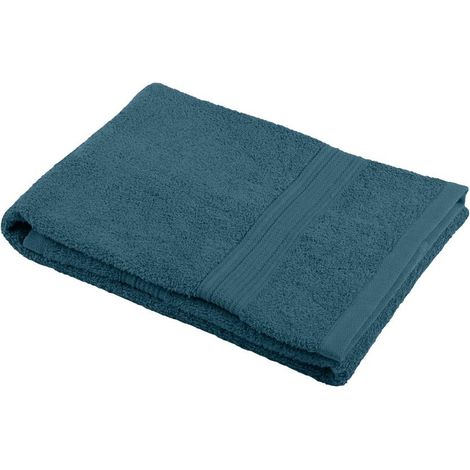 Serviette de toilette invite 50 x 90 cm Laguna Bleu petrole (1/3)