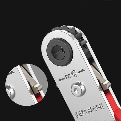 Mini tournevis magnétique à cliquet avec clé d'angle pour connexion, mandrin hexagonal 1/4" (6,35 mm), embouts de tournevis, outils à main