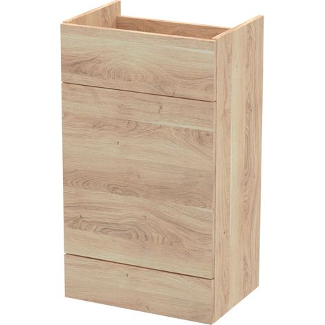 Hudson Reed Fusion WC Unit 500mm Wide - Bleached Oak (1/2)