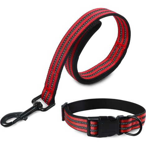 Collier Pour Chien - 25,4 mm Largeur - Réglable 45 à 66 cm - Nylon Doux - Boucle Écologique - 1 Pièce (1/5)