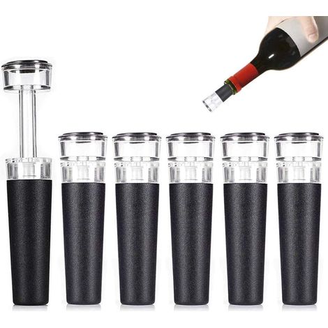 Bouchon réutilisable pour bouteille de vin, bouchon de liège désaérant pour préserver le vin (1/5)