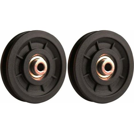 90-mm-Nylon-Rollenlager, Trainingsrolle, Universalrolle für Kabelzüge, Fitnessgeräte, Garagentor, Schiebetürrolle (1/4)