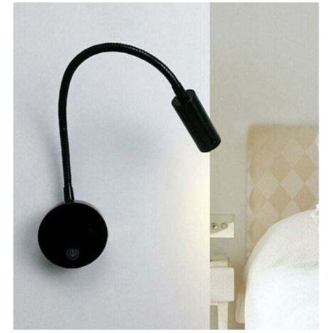 3W LED Bedside Reading Light Flexible Swan LED Reading Light (Black) Wall Light LED Reading Light with Switch Warm White 3000K Modern 3076cm (1/4)