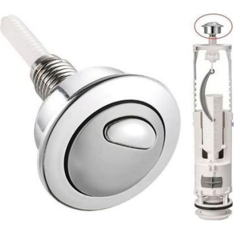 Bouton De Chasse D Eau - Double Pression - Filetage 48 Mm - Pour Reservoirs Monoblocs - 1 Unite (1/4)
