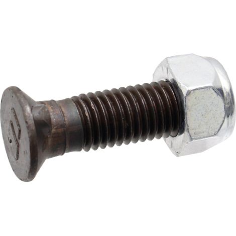 Perno de arado con tuerca M12x1.75, longitud 90 mm, clase 12.9, DIN 608, arado 1290812