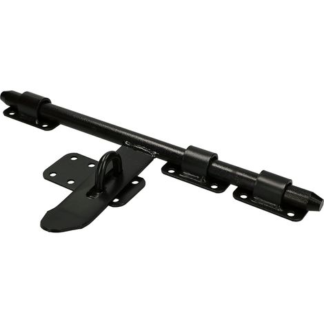 KOTARBAU Verrou de porte de garage Noir 340 mm