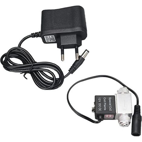 Électrovanne de sortie 12 V CC pour système CO2 d'aquarium, régulateur électrique basse température, vanne magnétique pour la croissance des plantes aquatiques et de l'herbe d'aquarium, installation f (1/5)