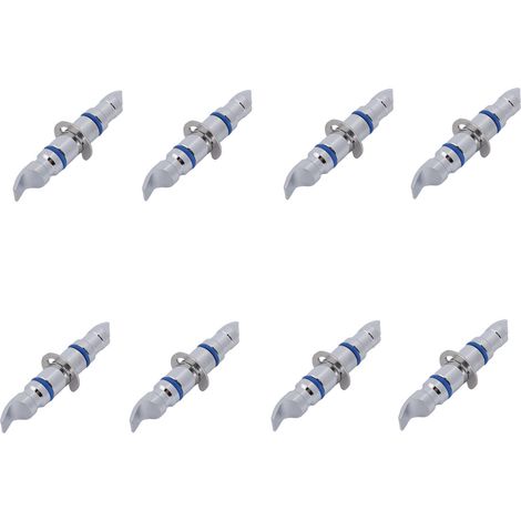 Set di prigionieri per cerchioni di bloccaggio per allineamento ruote, reversibili, di precisione, per posizionamento, compatibili con Hunter, diametro 14,35 mm, 8 pezzi.