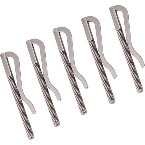 Lot de 5 pinces à ressort durables pour billets, outil DIY, portefeuille en cuir et porte-cartes (1/5)